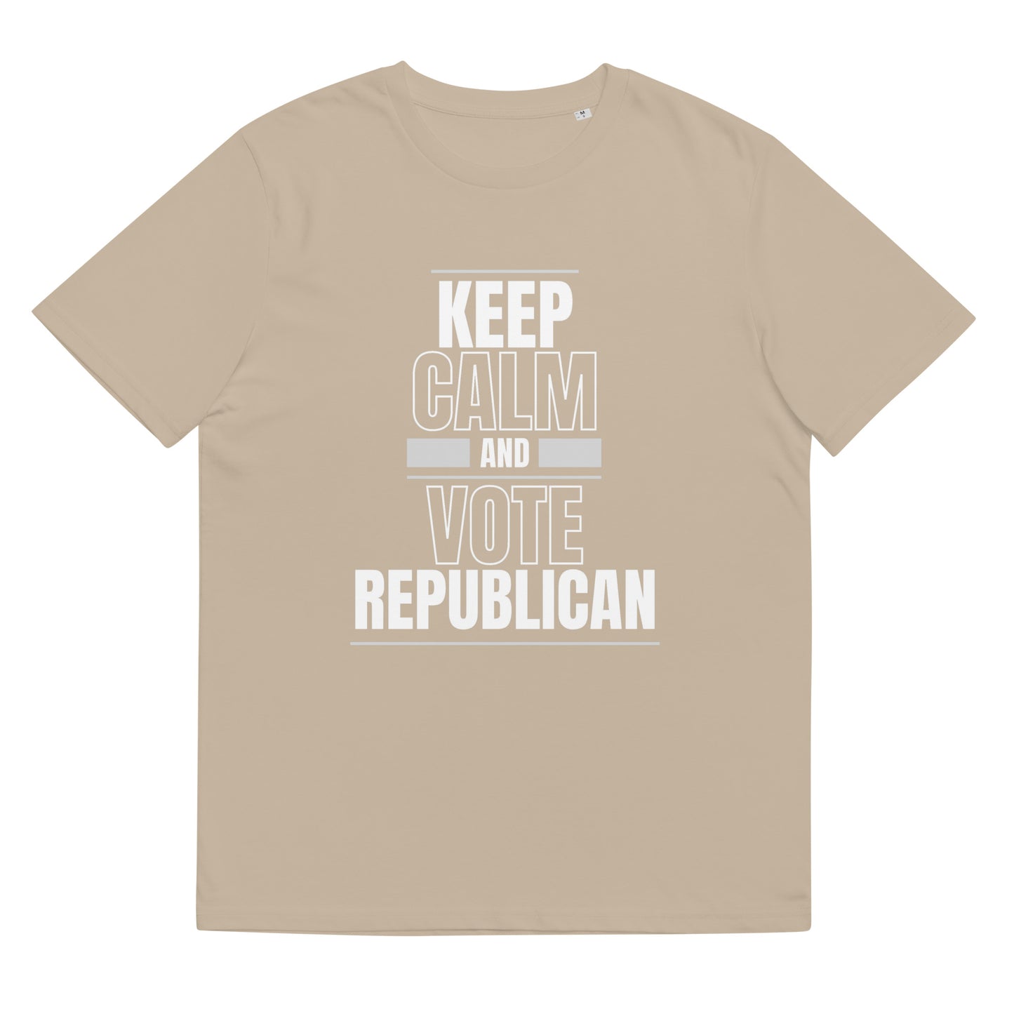 "KEEP CALM AND VOTE REPUBLICAN" WHITE VERS. - UNISEX T-SHIRT