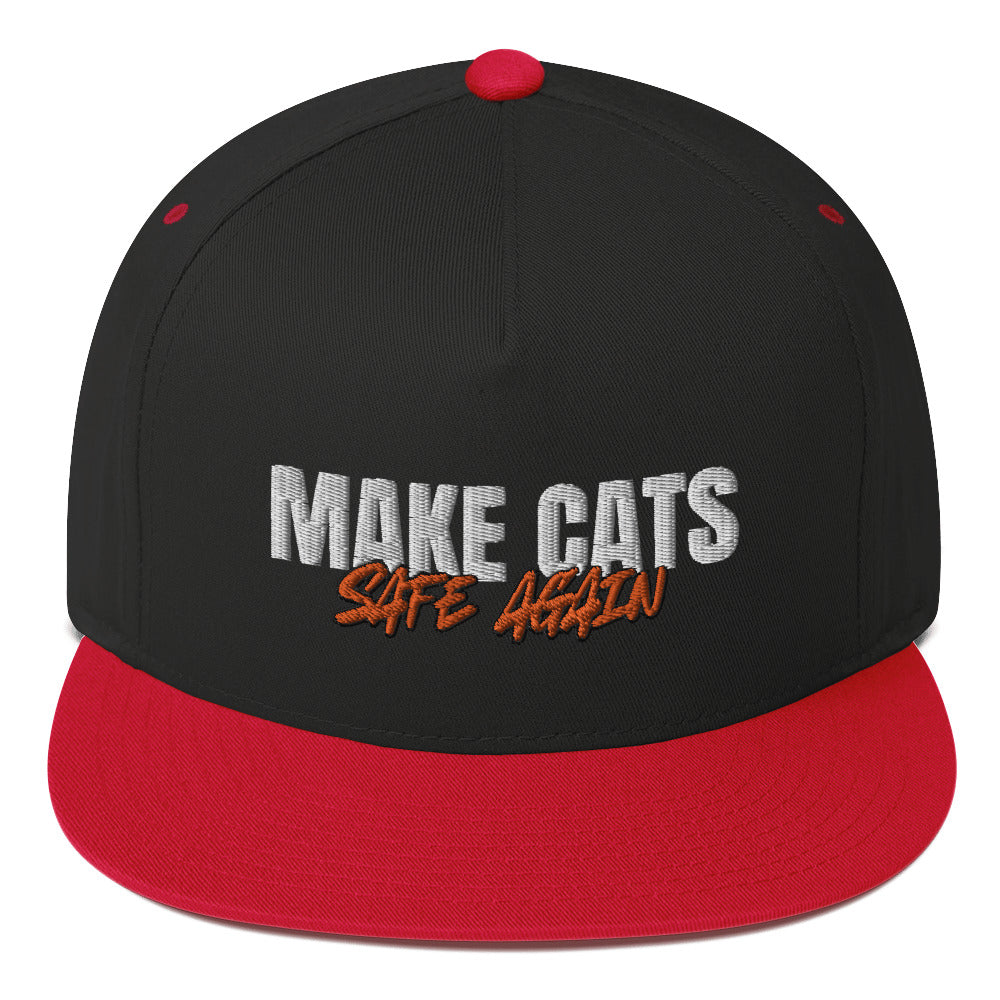 MAKE CATS SAFE AGAIN - WHITE AND ORANGE