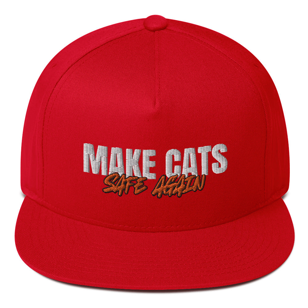 MAKE CATS SAFE AGAIN - WHITE AND ORANGE