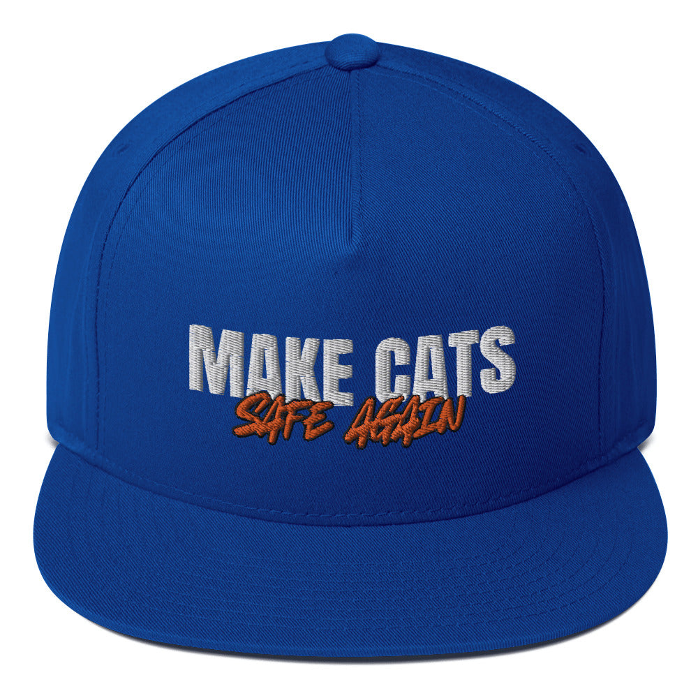 MAKE CATS SAFE AGAIN - WHITE AND ORANGE