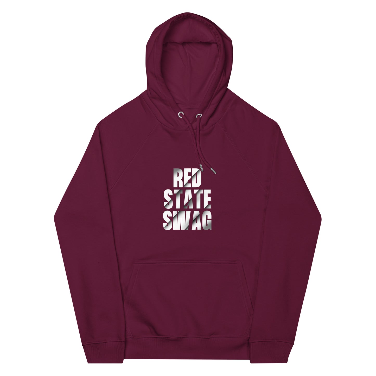 "RED STATE SWAG" WHITE VERS. - UNISEX HOODIE