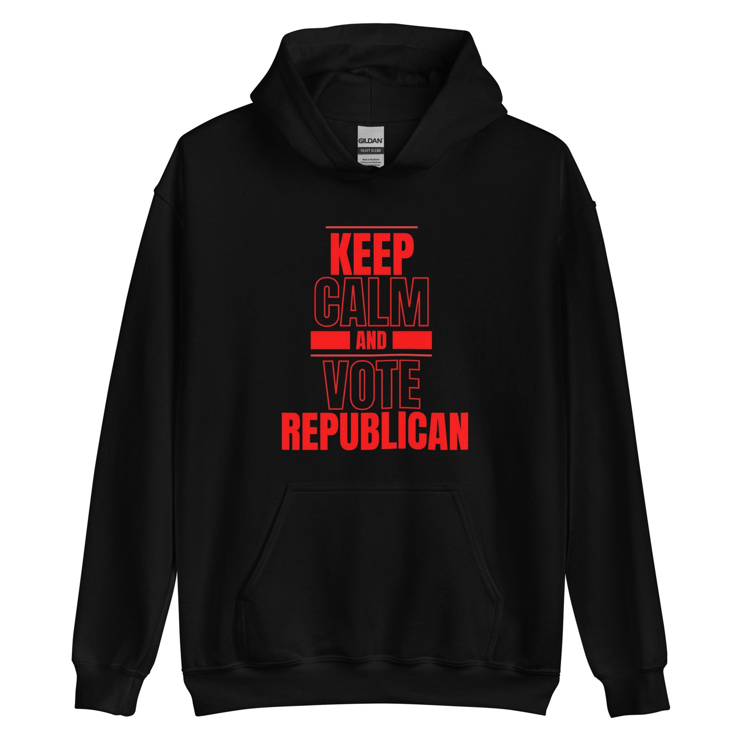 "KEEP CALM AND VOTE REPUBLICAN" RED VERS. - UNISEX HOODIE