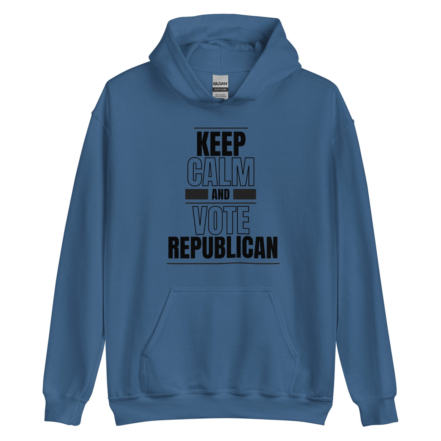 "KEEP CALM AND VOTE REPUBLICAN" BLACK VERS. - UNISEX HOODIE