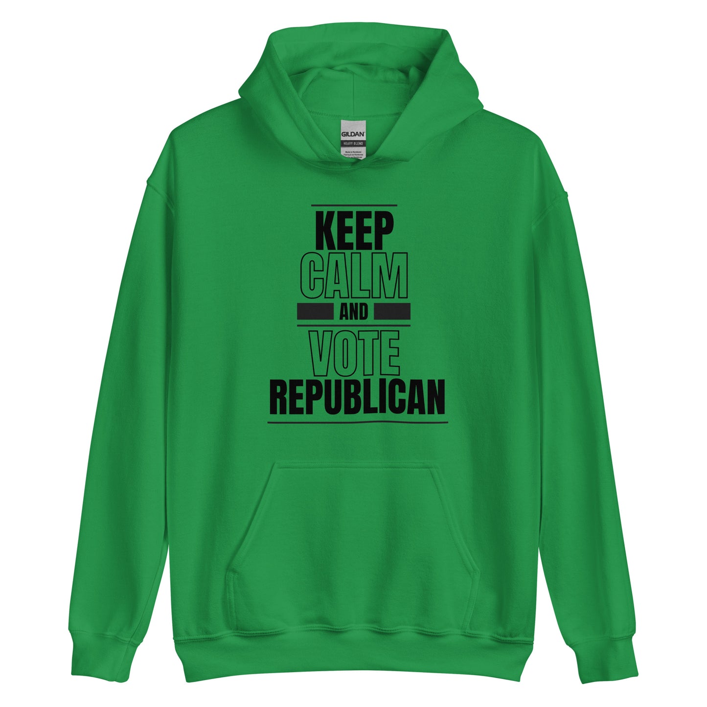 "KEEP CALM AND VOTE REPUBLICAN" BLACK VERS. - UNISEX HOODIE