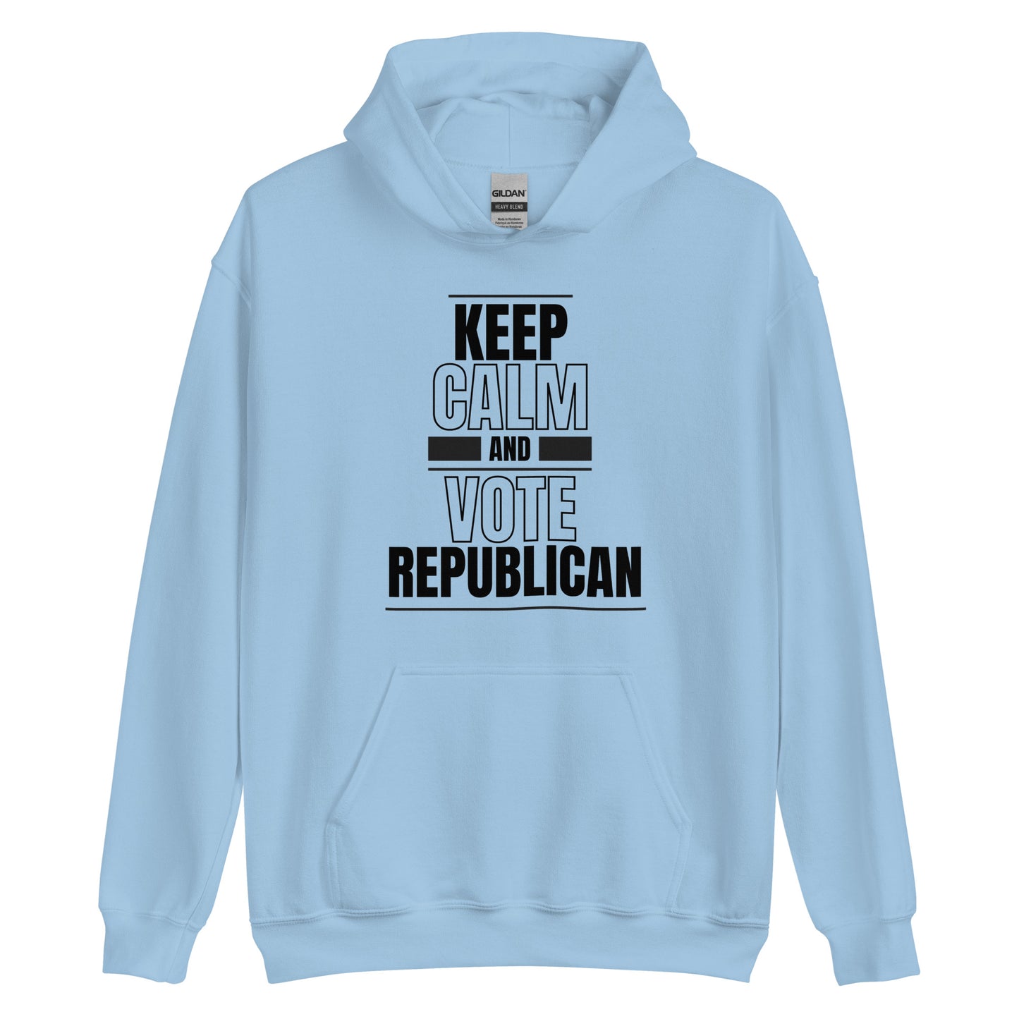 "KEEP CALM AND VOTE REPUBLICAN" BLACK VERS. - UNISEX HOODIE