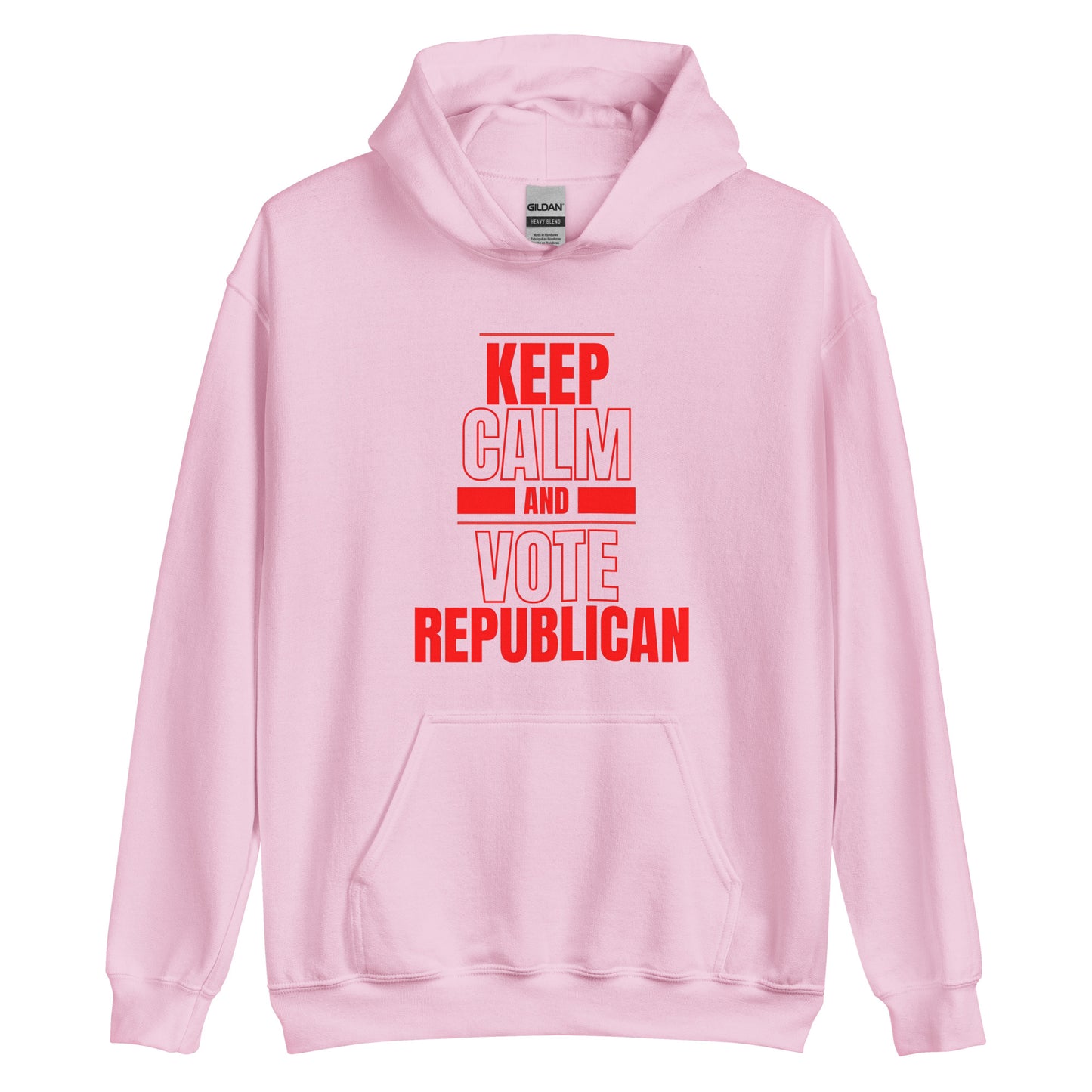 "KEEP CALM AND VOTE REPUBLICAN" RED VERS. - UNISEX HOODIE