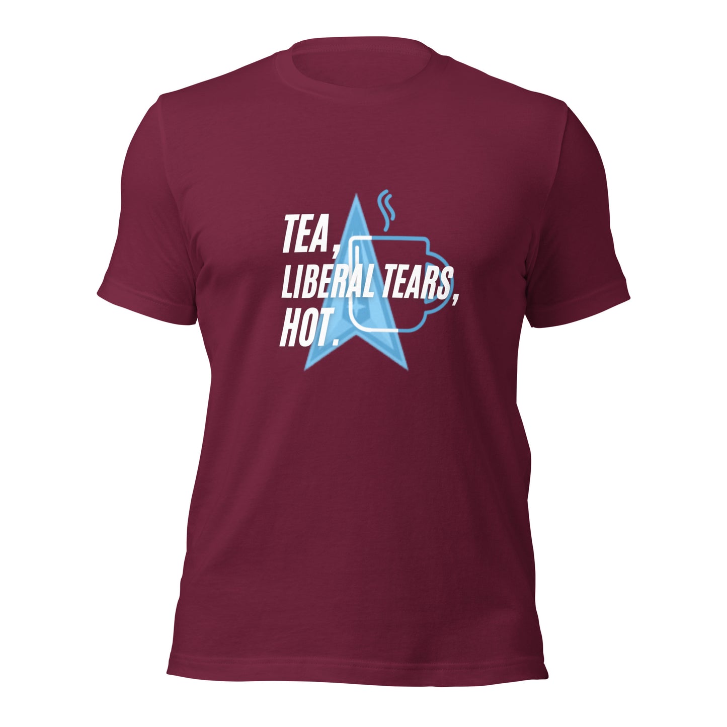 "TEA, LIEBERAL TEARS, HOT". WHITE VERS. - UNISEX HOODIE