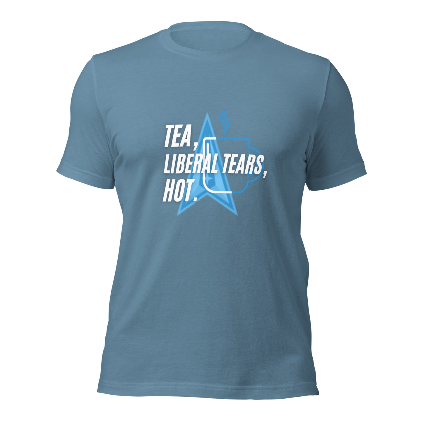 "TEA, LIEBERAL TEARS, HOT". WHITE VERS. - UNISEX HOODIE
