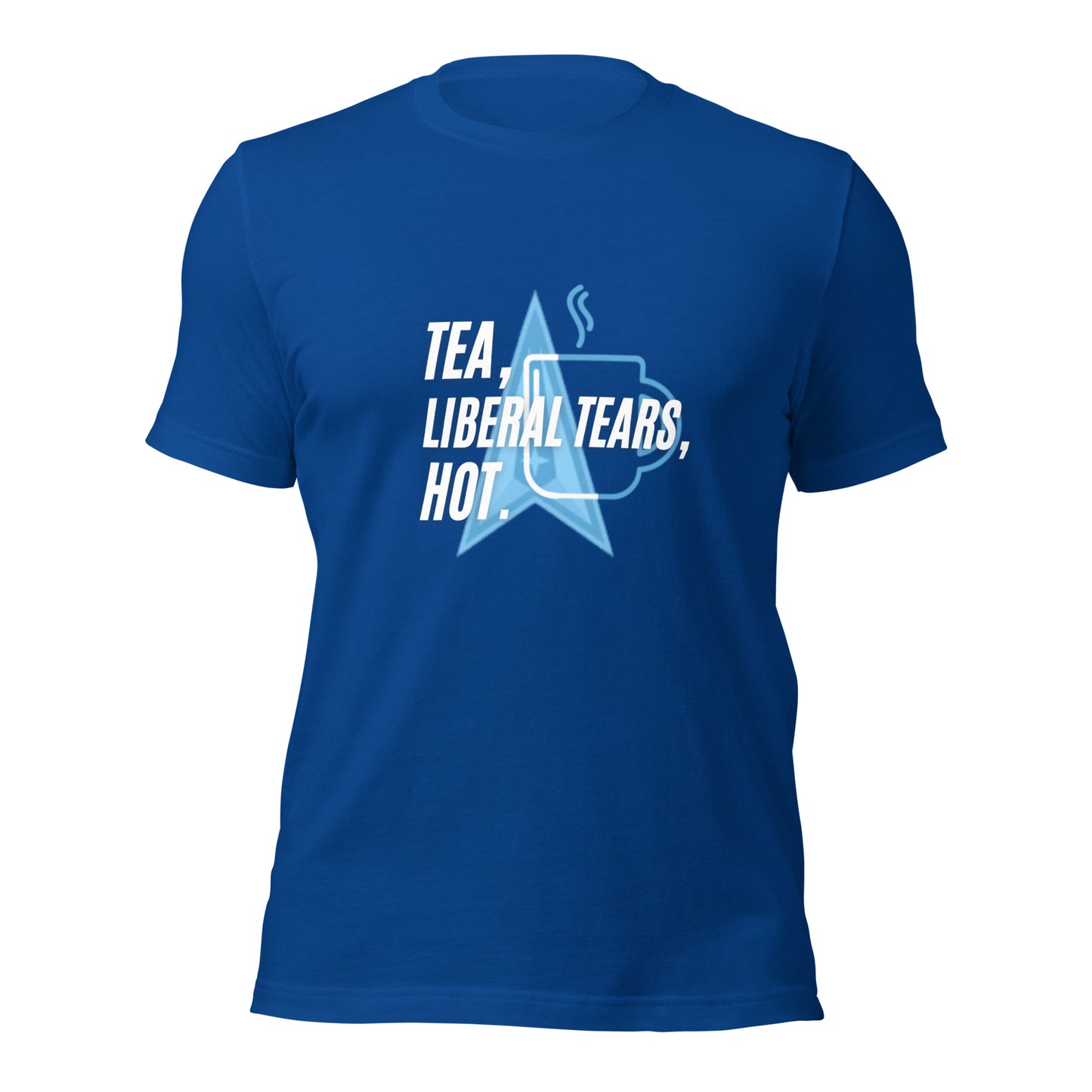 "TEA, LIEBERAL TEARS, HOT". WHITE VERS. - UNISEX HOODIE